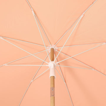 Mariner 6.5 ft. Classic Cottage Fringe Tassel Market Beach Umbrella